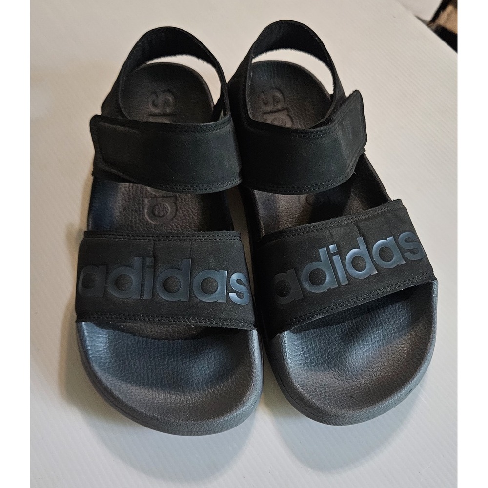 Adidas Adilette Sandals Unisex US Size 5  Black Open Toe Beach Sandals